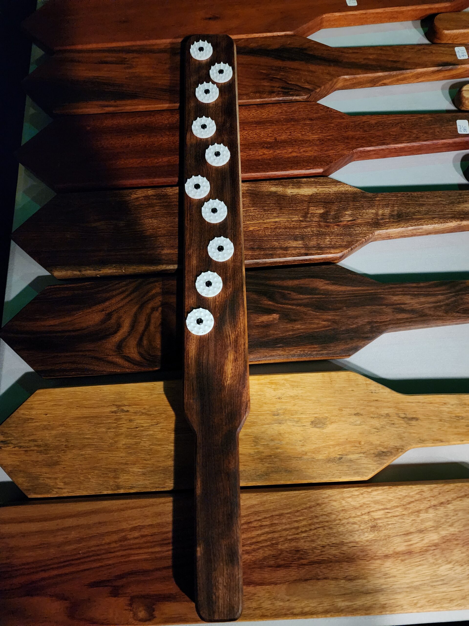 Example paddle with spiked discs