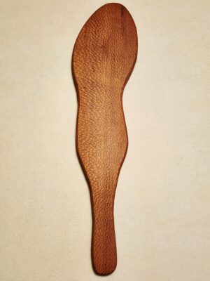 Leopardwood Boot-Print Paddle | Handcrafted Hardwood Impact Implement
